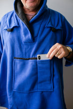 Load image into Gallery viewer, My Hygge Jacket: Royal Blue Fleece Bed