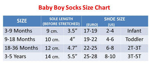 Non Skid Anti Slip Crew Socks With Grips For Baby Toddlers Boys (3-5 Years)