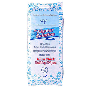 Adult Bathing Wipes, Extra Large and Extra Thick, 40 Wipes (4 packs of 10 count)