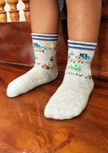 Load image into Gallery viewer, Non Skid Anti Slip Crew Socks With Grips For Baby Toddlers Boys (3-5 Years)