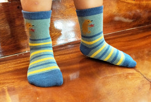 Non Skid Anti Slip Crew Socks With Grips For Baby Toddlers Boys (3-5 Years)