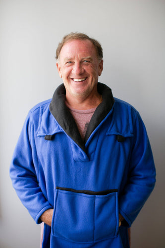 My Hygge Jacket: Royal Blue Fleece Bed