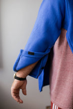 Load image into Gallery viewer, My Hygge Jacket: Royal Blue Fleece Bed