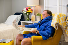 Load image into Gallery viewer, My Hygge Jacket: Royal Blue Fleece Bed