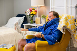 My Hygge Jacket: Royal Blue Fleece Bed