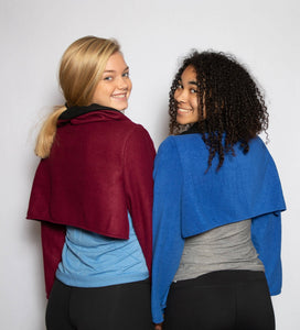 My Hygge Jacket: Burgundy Fleece Bed